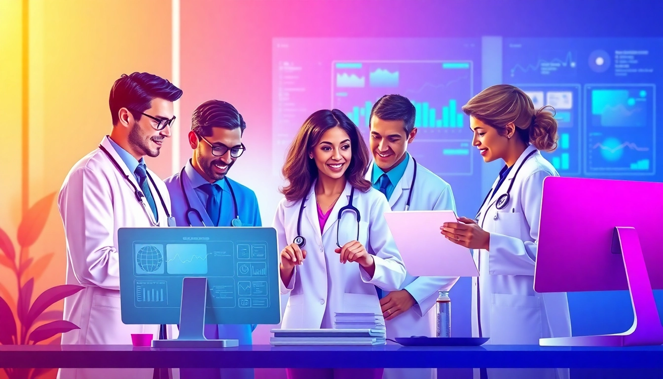 Healthcare professionals utilizing technology for patient care at www.informaticsview.com, showcasing data-driven collaboration.