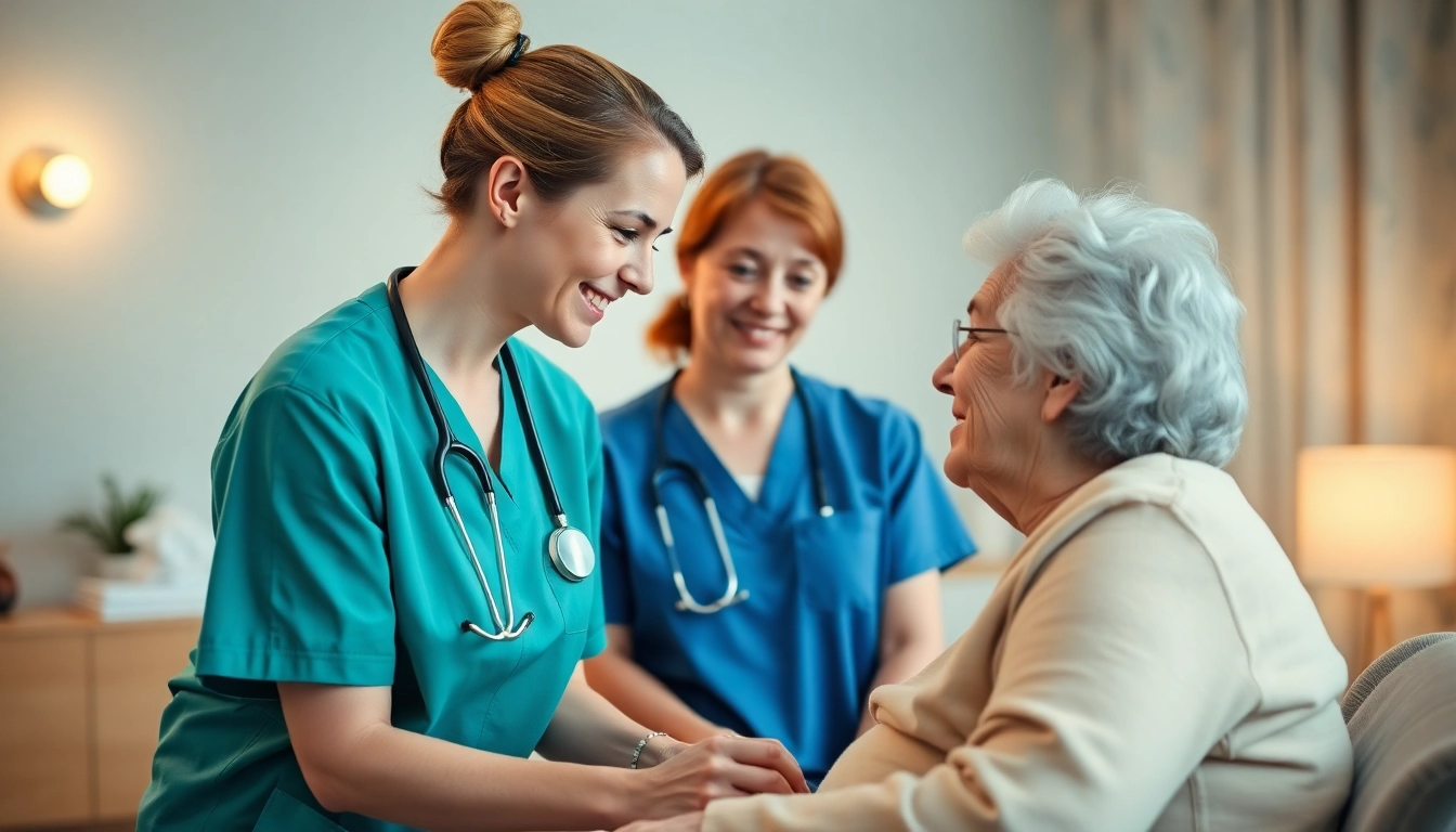 Engaging nurse providing compassionate care highlights personalgewinnung in der pflege.