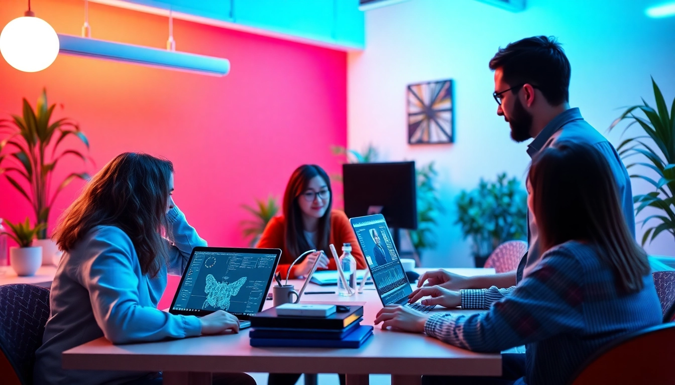 Team brainstorming innovative AI marketing tools for effective strategy development.