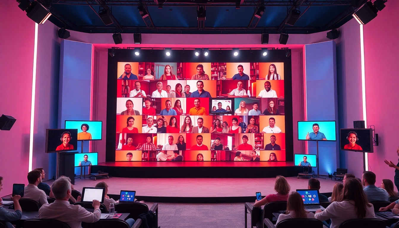 Engaging virtual audience system enhancing online interaction and connectivity for events.