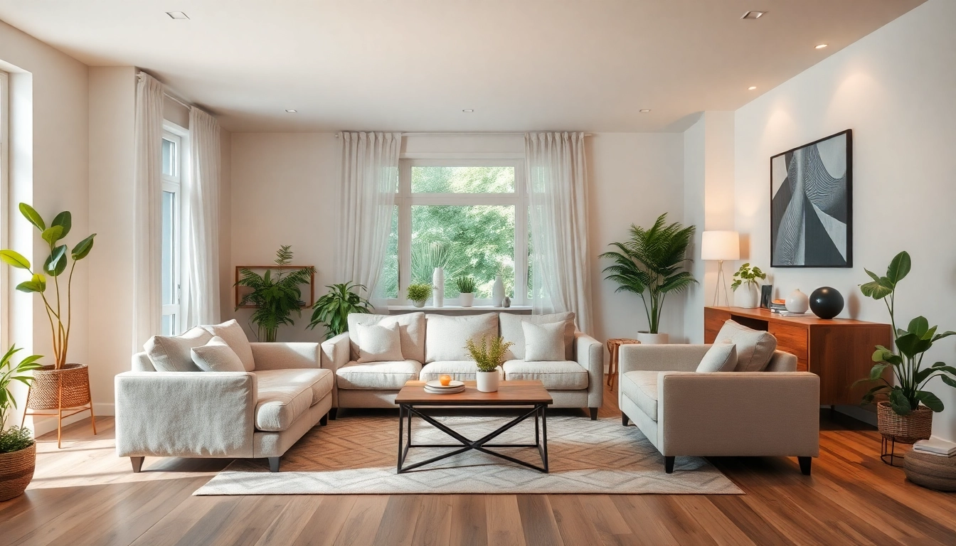 Old Sofa Removal and Disposal service featuring a clean, clutter-free living space with sunlight.