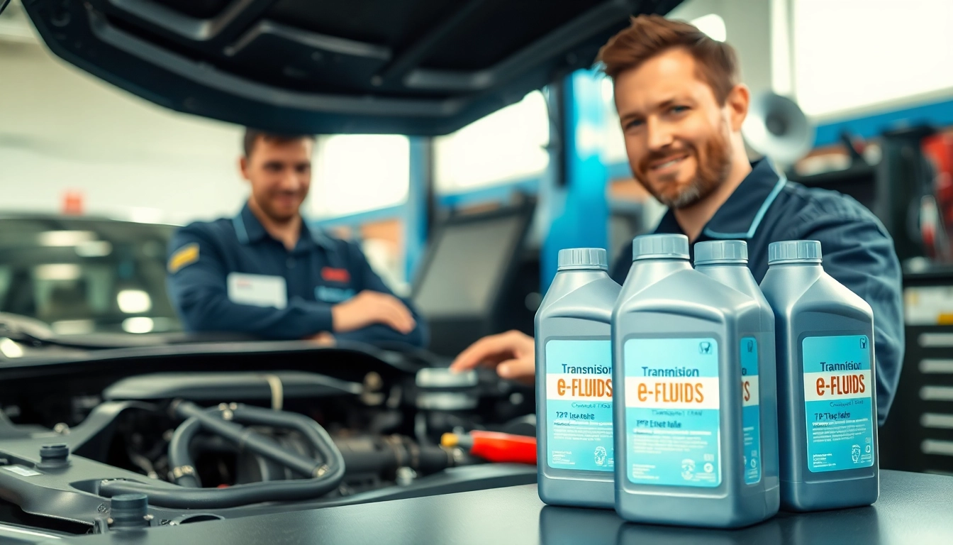 Assessing e-fluids in automotive maintenance while inspecting a Honda engine.