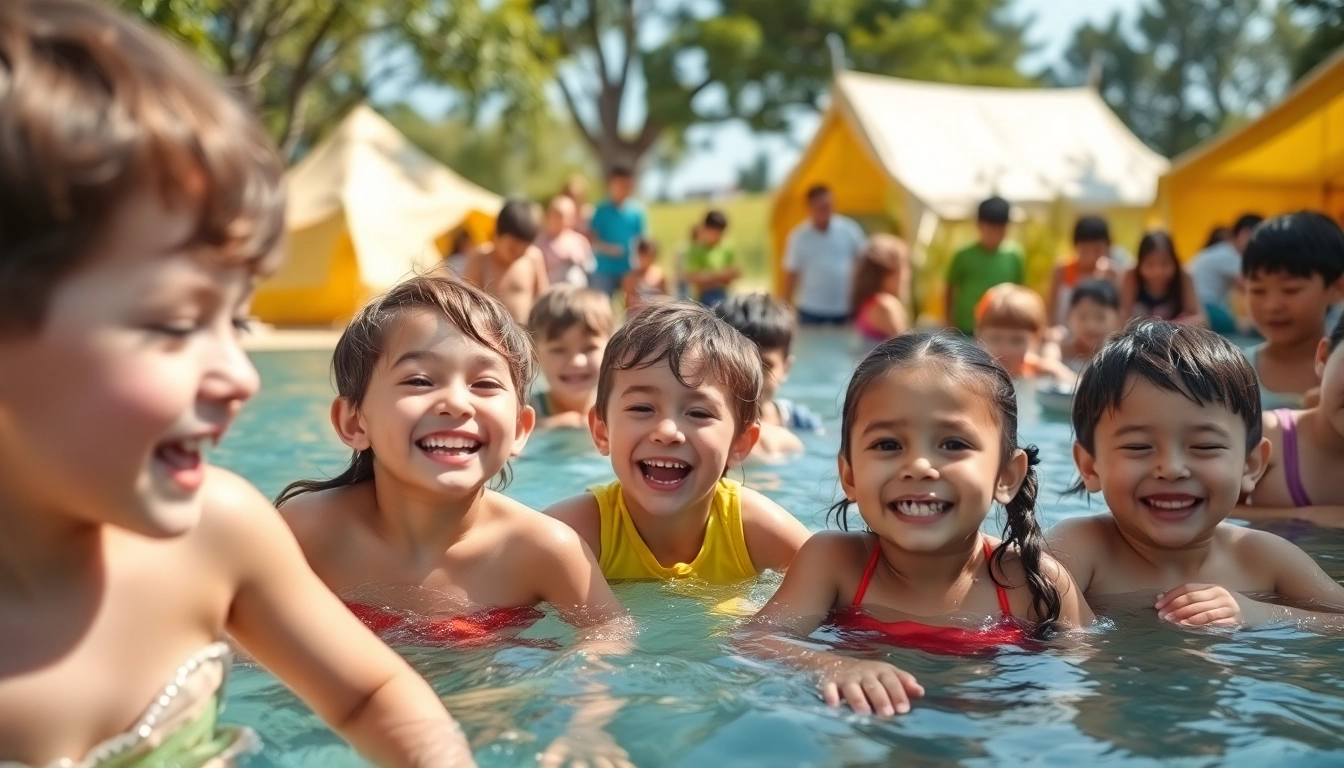 Children enjoying holiday camps through various activities like art and sports.