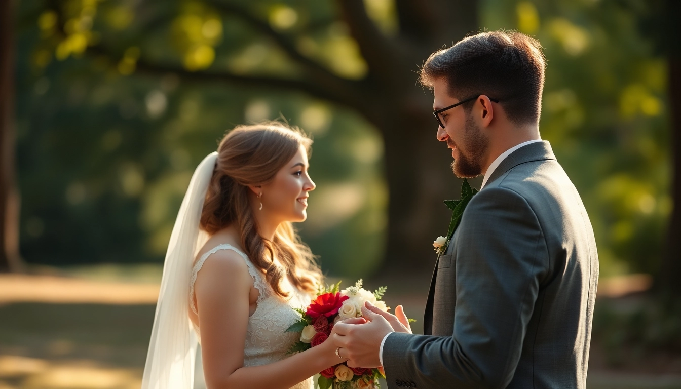 Wedding videographer in Ireland capturing a couple's heartfelt vows during an intimate ceremony.