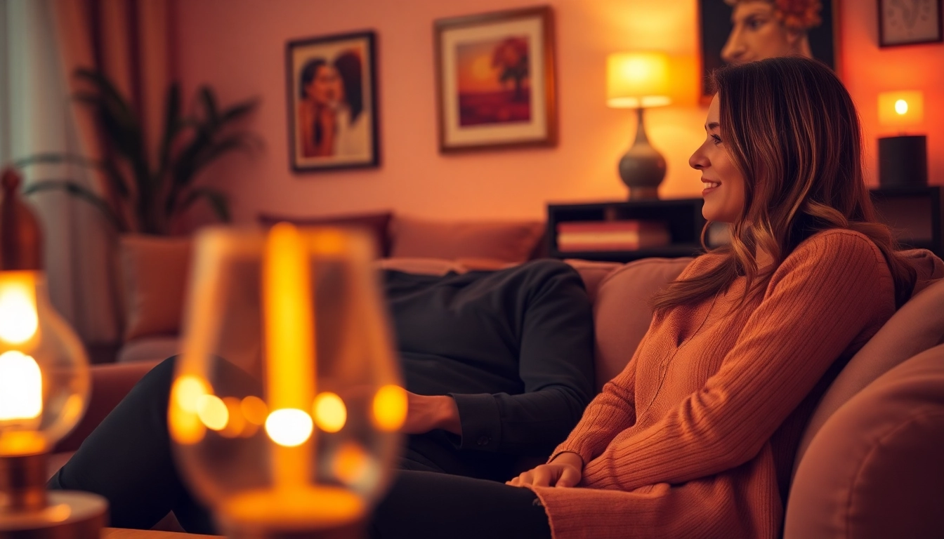 Engage in a lively sex chat with cozy surroundings and warm atmosphere