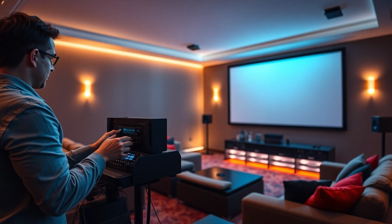 Experience top-tier home theater installation near me with expert technicians and modern setups.
