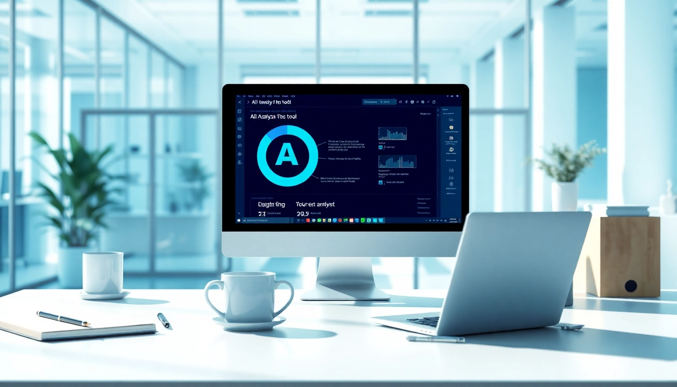 Analyze AI-generated text with an advanced ai checker on a modern digital workspace.