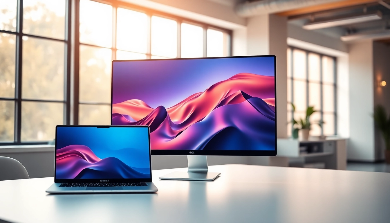 Buy Pro Display XDR in a sleek workspace with 6K resolution showcasing vibrant images.
